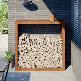vidaXL Brennholzregal 100x40x100 cm Wetterfester Stahl