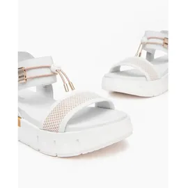 Nero Giardini Riemchensandalen Damen Gold/Weiß 39