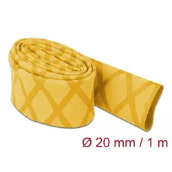 Delock Schrumpfschlauch - 1 m - Gelb, X-Muster