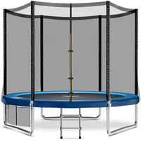 JUMMICO Trampolin Outdoor Ø 183/228/305/366/427 cm, Gartentrampolin für Kinder mit Leiter und Seitentasche (Blau,228cm)