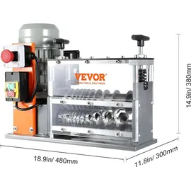Vevor Kabelabisoliermaschine Elektrisch 1,5-40mm Kabelschälmaschine 750W Abisoliermaschine 30m pro Minute Geschwindigkeit Abisolierzange 65-Mn-Federstahl Klinge Ideal zum Abisolieren von Kupferdraht