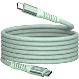 Verbatim Sync&Charge 100W 120cm USB-C/USB-C Magnetic grün 31855