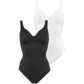 Nuance T-Shirt-Body Damen schwarz+weiß Gr.95