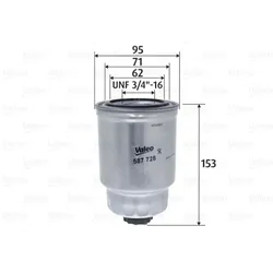 Kraftstofffilter VALEO 587728