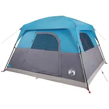 vidaXL Campingzelt 4 Personen Blau