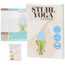 Seniori Stuhl Yoga Karten für Senioren XXL Format A5! Übungskarten Perfekt für das tägliche Training mit Wochenplan