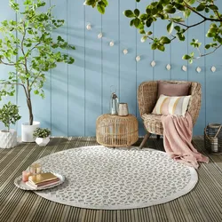 Kadima Design Wetterfester Innen-/Außenteppich - `Stour Hugh`. 160x160 cm