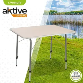 Aktive Klapptisch Höhenverstellbar 80x60x 50-69 Cm - White - One Size