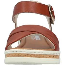 Rieker Keilsandalette Damen Cognac 43