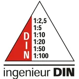 RUMOLD Dreikantmaßstab Ingenieur DIN
