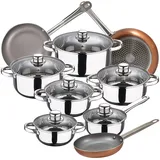 San Ignacio Cassel 14/16/18/20/24 cm) Edelstahl-Kochgeschirrset mit 18/22/26 cm Optimum Plus - One Size