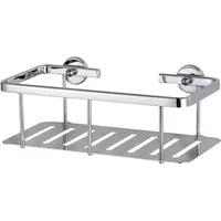 Tesa Duschablage Aluxx tiefer Boden Aluminium verchromt