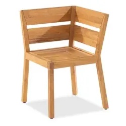 Niehoff Ann Eckelement Teak massiv natur - Natur