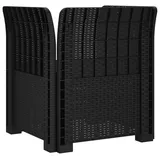 vidaXL 1-Sitzer Sessel Rattan-Look PP Anthrazit