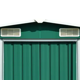 vidaXL Geräteschuppen 2,85 x 2,46 m grün