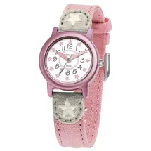 JACQUES FAREL ORG02STA 0 mm Stoffgehäuse Rosa Textilarmband Rosa onesize