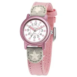 JACQUES FAREL ORG02STA 0 mm Stoffgehäuse Rosa Textilarmband Rosa onesize