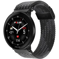 POLAR Ignite 3 Smartwatch | geflochtenes Garn Armband | Night Black |