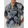 s.Oliver Festliche Chiffon-Bluse mit Plissee und Rüschen Blau 40