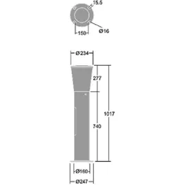 zumtobel LED-Poller IP66