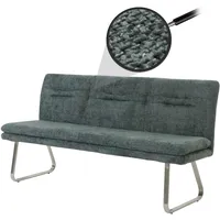 Mendler Sitzbank HWC-H70, Esszimmerbank Bank Polsterbank, Lehne Stoff/Textil Chenille