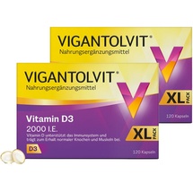 Procter & Gamble Vigantolvit 2000 I.E. Vitamin D3 Kapseln 2 x 120 St.