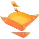 Rhodia 2x reversibler Taschenleerer IT Kunstleder, 12x12x4,5cm Tangerine 318954C