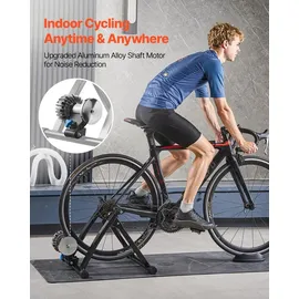 Vevor Fahrrad Rollentrainer Fahrradtrainer für 660,4-736,6 mm / 700C-Räder, klappbarer Radtrainer Heimtrainer mit Schnellspanner & Vorderradunterlage, 150 kg belastbar, Fahrradfahren Heimtraining