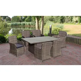 Garden Pleasure Bordeaux Set 7-tlg. Braun