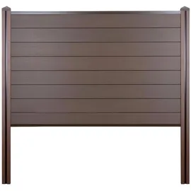 MCW Sichtschutzelement 195 x 122 cm Braun WPC