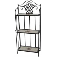 Siena Garden Regal Stella 62 x 29 x 143 cm Schwarz