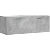 vidaXL Wandschrank, Hängeschrank mit viel Stauraum, Wandmontage Badschrank Medizinschrank, Aufbewahrungsschrank für Wohnzimmer, Betongrau Holzwerkstoff