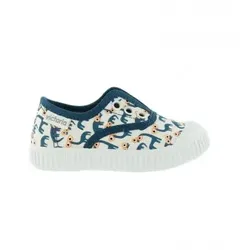 Victoria Unisex für Kinder. 366121 Englische Pantoffeln von Jessica Nielsen blau (18), Stoff, Lässig, Kinderbekleidung