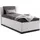 Westfalia Schlafkomfort Polsterbett, grau (weiß, dunkelgrau), B:157cm L:212cm, Bezug Bett: Microfaser (100% Polyester);Bonnell-Federkernmatratze: Frottee (100% Polyester);Tonnentaschen-Federkernmatratze: 80% Baumwolle und 20% Polyester, Bezug abnehm- und waschbar bis