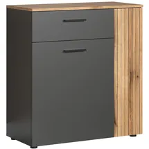 trendteam Esteban 80 x 86 x 38 cm Anthrazit/Evoke Eiche
