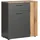 trendteam Esteban 80 x 86 x 38 cm Anthrazit/Evoke Eiche