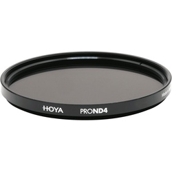 Hoya Pro ND4 Filter (62 mm, ND- / Graufilter), Objektivfilter, Schwarz