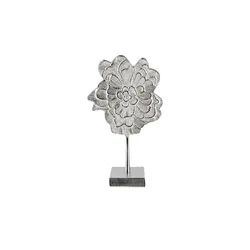 Deko Objekt  Blume , silber , Aluminium , Maße (cm): B: 22 H: 38 T: 11