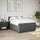 vidaXL Boxspringbett 140 x 200 cm Dunkelgrau