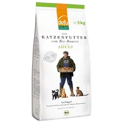 defu Trockenfutter Katze Adult Geflügel bio 3kg