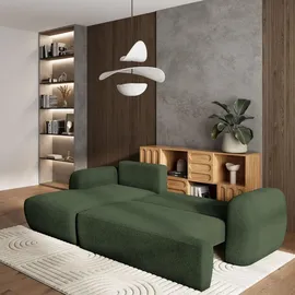 masseno Eckcouch Polyester 3-Sitzer Grün