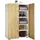 VCM Lona 70 x 110 x 39 cm weiß / Honigeiche