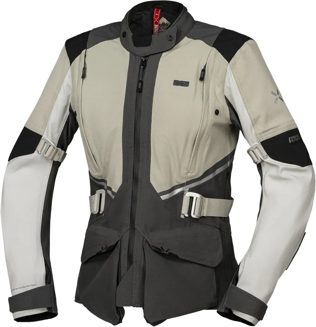 iXS Damen Tourster-STX 1.0 Laminatjacke steingrau-dunkelgrau-schwarz - DK3XL