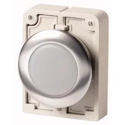 Eaton 183287 Leuchtmelder, RMQ-Titan, flach, weiß, Frontring Metall M30C-FL-W