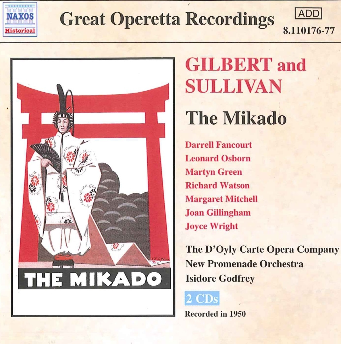 The Mikado - Godfrey  Fancourt  Osborn. (CD)