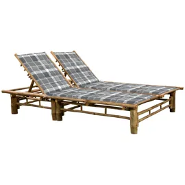 furnicato Sonnenliege 200 x 130 x 24,87 cm Grau