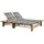 furnicato Sonnenliege 200 x 130 x 24,87 cm Grau
