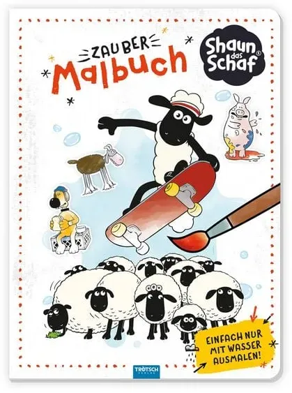 Preisvergleich Produktbild Trötsch Shaun das Schaf Zaubermalbuch