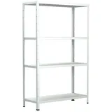 SCHULTE Regalwelt Steckregal 60 kg Tragkraft, 180x60x40 cm (HxBxT), weiß