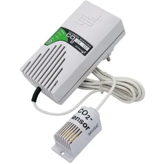 Schabus GX-D2 Kohlendioxid-Melder mit externem Sensor netzbetrieben detektiert Raumluftüberwachung